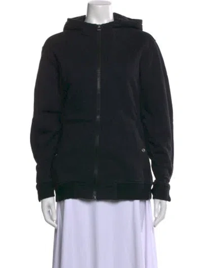 Pre-owned Hermes Crew Neck Long Sleeve Hoodie In Black