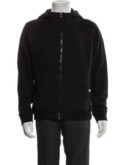 Pre-owned Hermes Crew Neck Long Sleeve Hoodie In Black