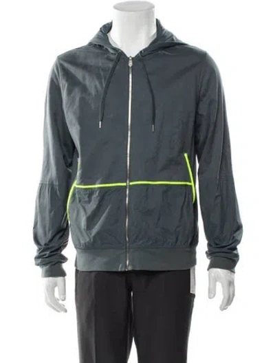 Pre-owned Hermes Crew Neck Long Sleeve Hoodie In Gray