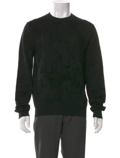 Pre-owned Hermes Crew Neck Long Sleeve Pullover In Black