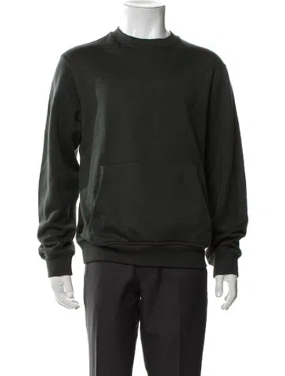 Pre-owned Hermes Crew Neck Long Sleeve Sweatshirt In Blue