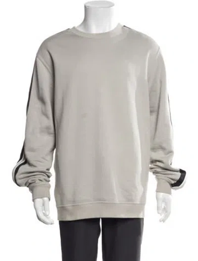 Pre-owned Hermes Crew Neck Long Sleeve Sweatshirt In Gray