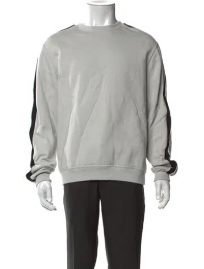 Pre-owned Hermes Crew Neck Long Sleeve Sweatshirt In Grey