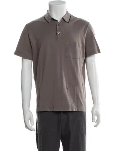Pre-owned Hermes Crew Neck Short Sleeve Polo Shirt In Neutral