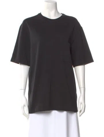 Pre-owned Hermes Crew Neck Short Sleeve T-shirt In Blue