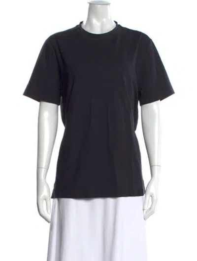 Pre-owned Hermes Crew Neck Short Sleeve T-shirt In Blue