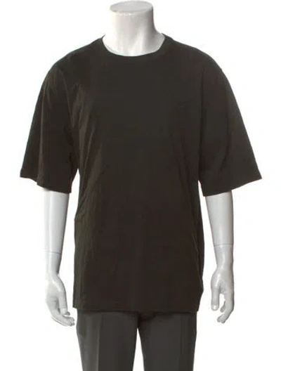 Pre-owned Hermes Crew Neck Short Sleeve T-shirt In Green