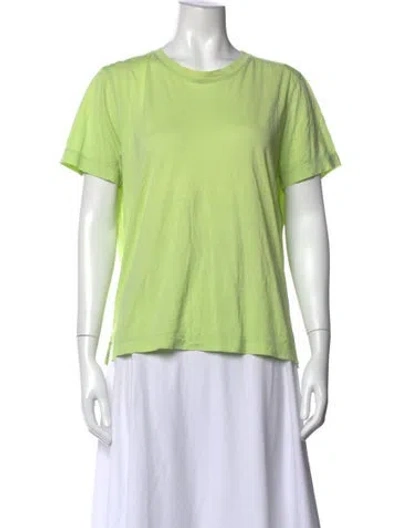 Pre-owned Hermes Crew Neck Short Sleeve T-shirt In Green