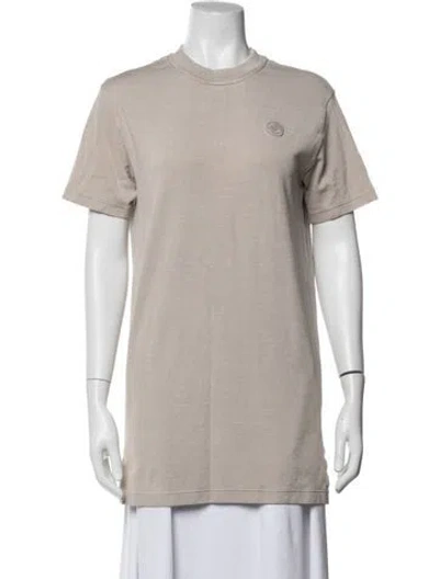 Pre-owned Hermes Crew Neck Short Sleeve T-shirt In Grey
