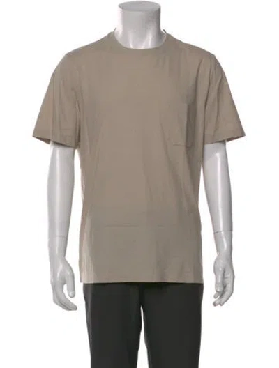 Pre-owned Hermes Crew Neck Short Sleeve T-shirt In Neutral
