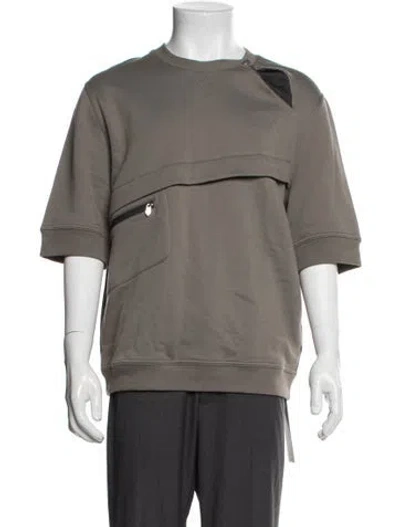 Pre-owned Hermes Crew Neck Short Sleeve T-shirt In Neutrals