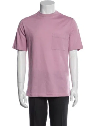 Pre-owned Hermes Crew Neck Short Sleeve T-shirt In Pink
