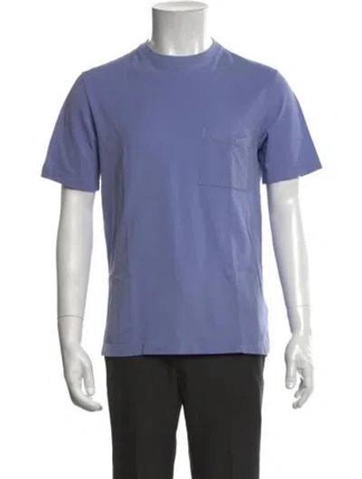 Pre-owned Hermes Crew Neck Short Sleeve T-shirt In Purple