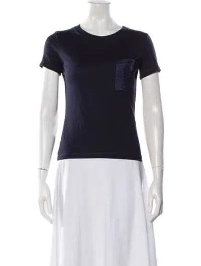 Pre-owned Hermes Crew Neck Short Sleeve T-shirt In White