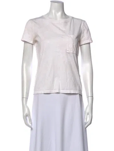 Pre-owned Hermes Crew Neck Short Sleeve T-shirt In White