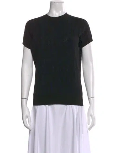 Pre-owned Hermes Crew Neck Sweater In Black
