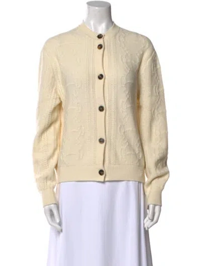 Pre-owned Hermes Crew Neck Sweater In Neutral