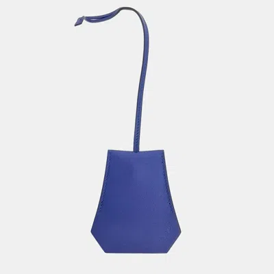 Pre-owned Hermes Crochet Bag Charm (a) In Blue