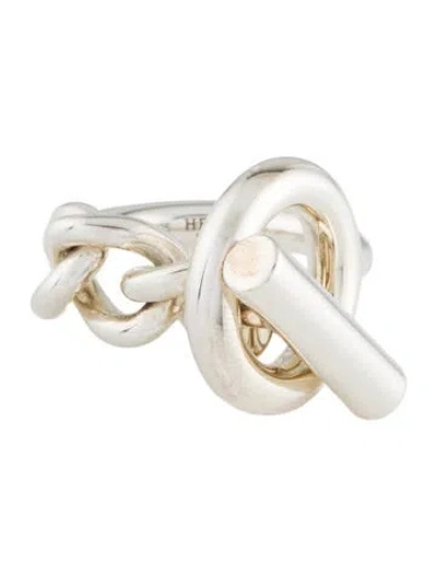Pre-owned Hermes Croisette Ring, Large Model In Multi