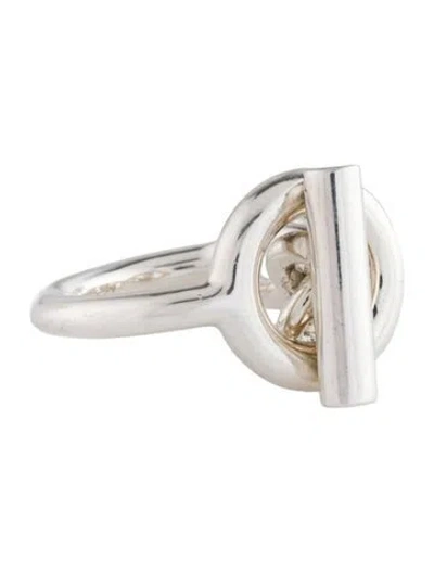 Pre-owned Hermes Croisette Ring, Large Model In Multi