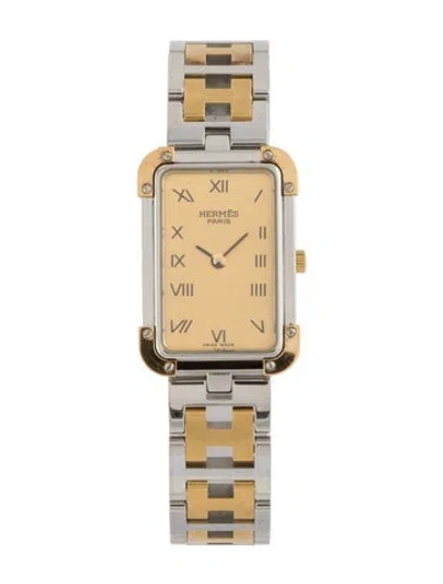 Pre-owned Hermes Croisière Watch, 18mm In Multi