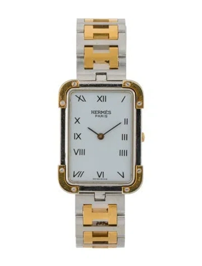 Pre-owned Hermes Croisière Watch, 23mm In Multi