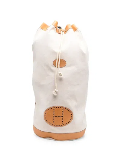 Pre-owned Hermes Cruise H-logo Duffle Backpack In Neutral