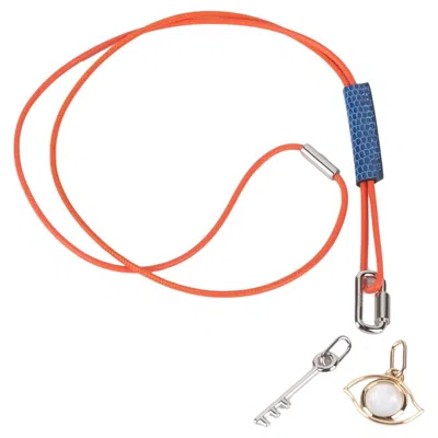 Pre-owned Hermes Hermès Curiosité Necklace Double Charm In Multi