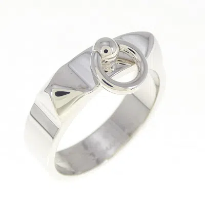 Pre-owned Hermes Cyan Silver Silver 925 Band Ring ()