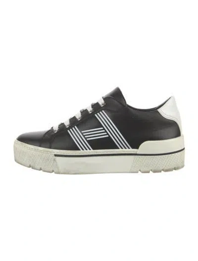 Pre-owned Hermes Dare Sneakers In Black