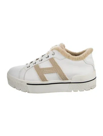 Pre-owned Hermes Dare Sneakers In White