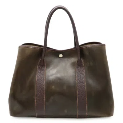 Pre-owned Hermes Dark Brown Amazonia Handbag Tote Bag ()
