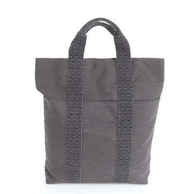 Pre-owned Hermes Dark Gray Gray Shoulder Bag Tote Bag ()