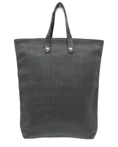 Hermes Hermès Dark Gray Leather Tote (authentic Pre-loved)