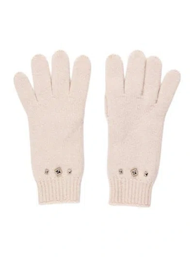 Pre-owned Hermes Darling Cashmere Gloves In Pink