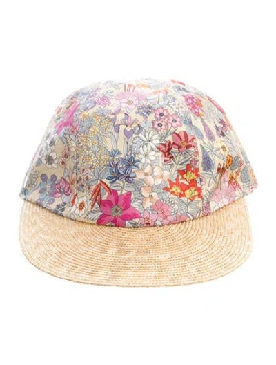 Pre-owned Hermes Davis Bloom Cap In Neutrals