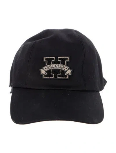 Pre-owned Hermes Davis H Sellier Baseball Cap In Black