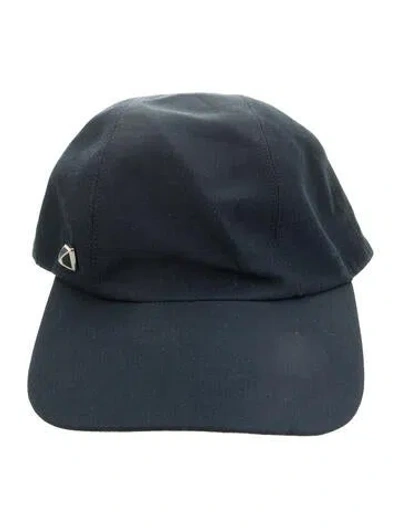 Pre-owned Hermes Davis Pois Medor Cap In Blue