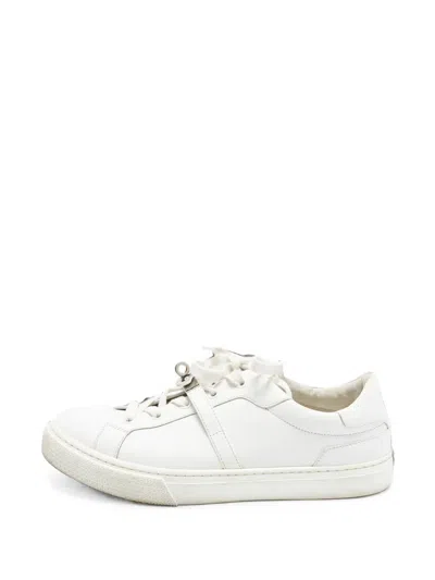 Pre-owned Hermes Day Kelly Buckle Sneakers In White