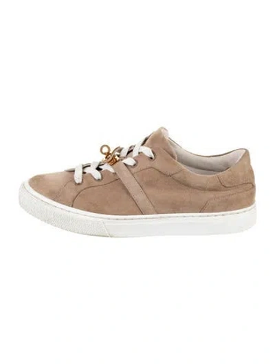 Pre-owned Hermes Day Sneakers In Neutral