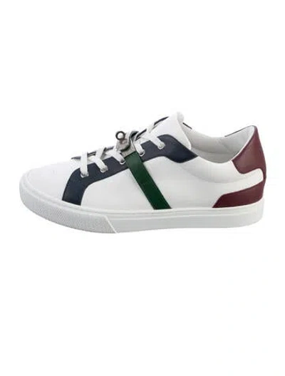 Pre-owned Hermes Day Sneakers In White