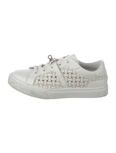 Pre-owned Hermes Day Sneakers In White