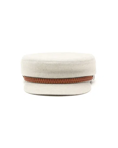 Hermes Hermès Deauville Cap, Size 57 In Grey