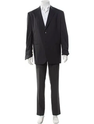 Pre-owned Hermes Deconstructed Virgin Wool Blazer In Black