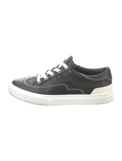 Pre-owned Hermes Deep Sneakers In Black
