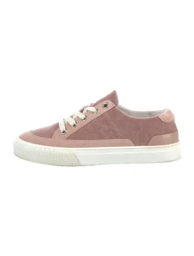 Pre-owned Hermes Deep Sneakers In Pink
