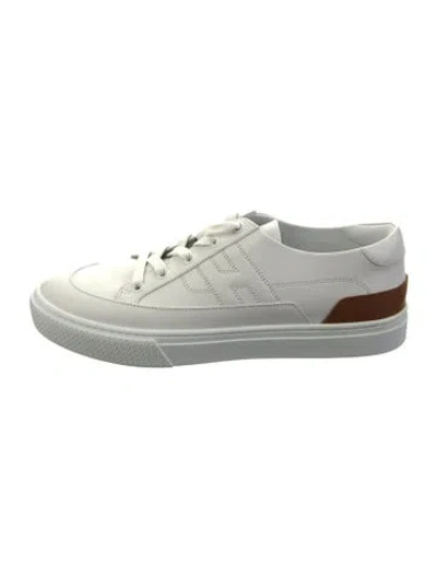 Pre-owned Hermes Deep Sneakers In White