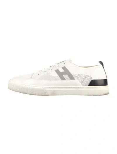 Pre-owned Hermes Deep Sneakers In White
