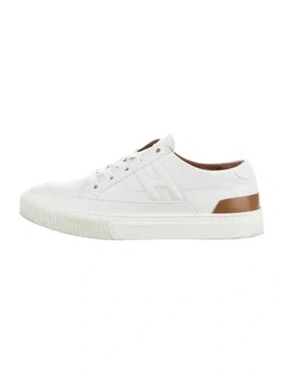Pre-owned Hermes Deep Sneakers In White