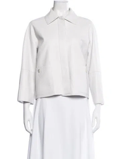 Pre-owned Hermes Deer Jacket In White